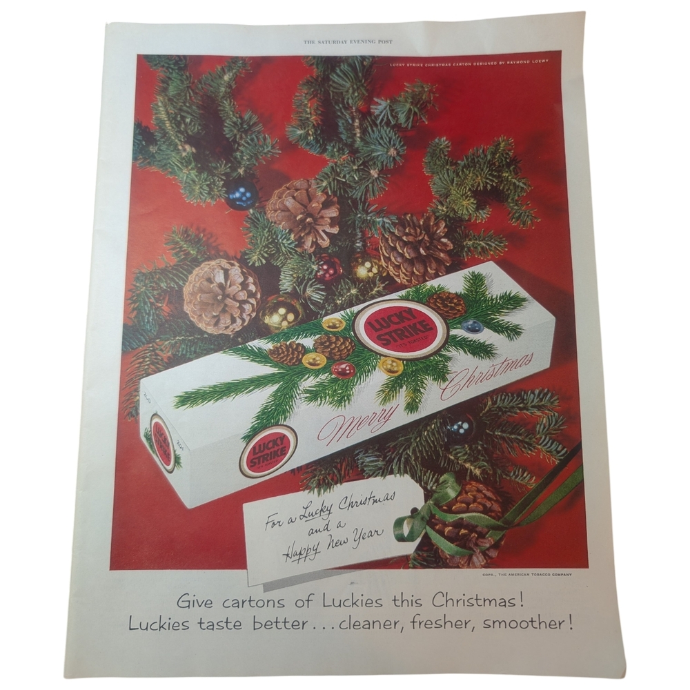 1953 Lucky Strike Christmas Advertisement